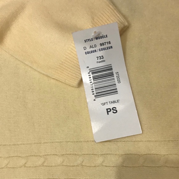 NWT yellow sweater size S - Picture 3 of 5